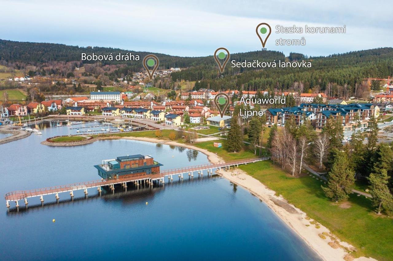ליפנו נאד וויטאבו Moli Apartman S Privatni Saunou - Molo Lipno Resort מראה חיצוני תמונה